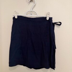 Sunday best Navy Wrap Skirt